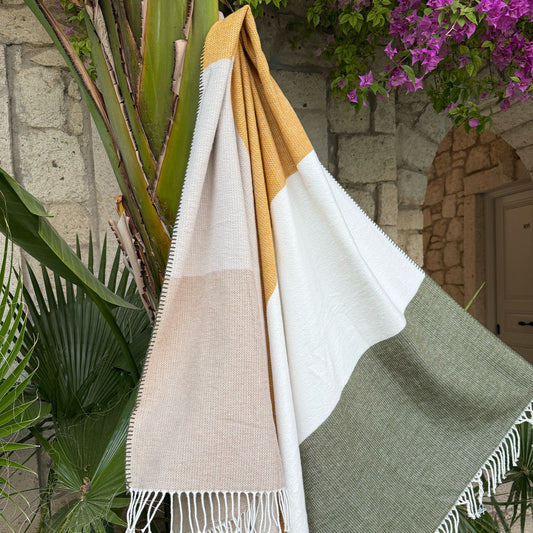 PASIONI Skoç Battaniye Pas2 krem