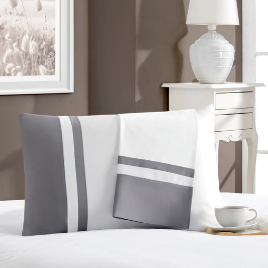 PASIONI Lune 2 li Yastık Kılıfı Gri