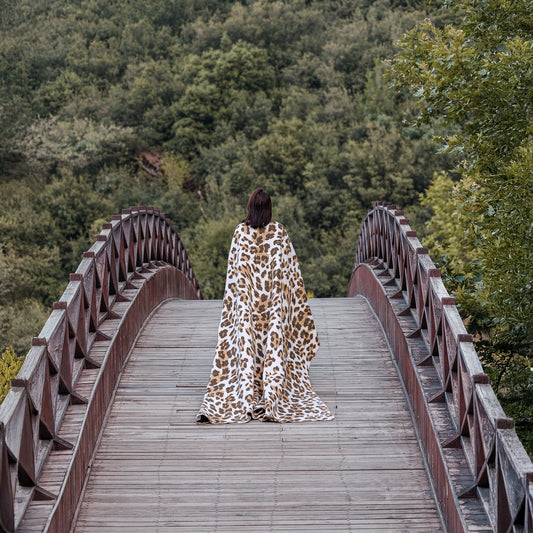 PASIONI Pamuklu Battaniye Pas5 Leopar