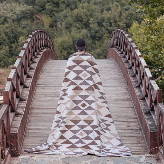 PASIONI Pamuklu Battaniye Pas4 Kahverengi