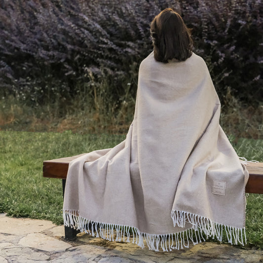 PASIONI Pamuk Skoç Battaniye Pas6 Bej