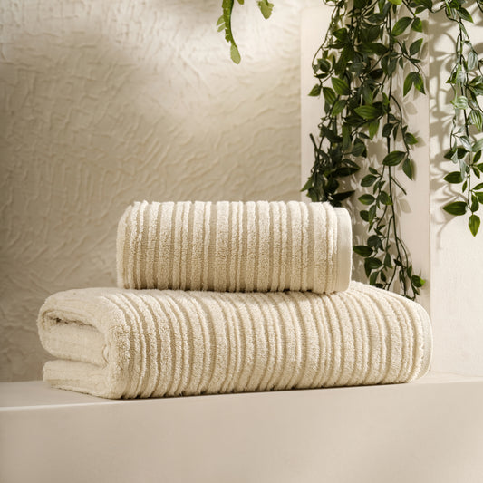 Pasioni Lunetta yüksek gramajlı  microcotton 2 Li havlu seti ( bej )