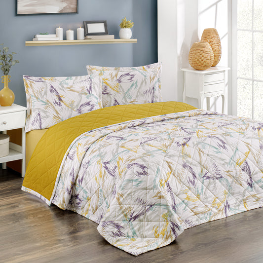 PASIONI Gallo %100 Pamuk Natürel Tek Kişilik Yatak Örtüsü Seti