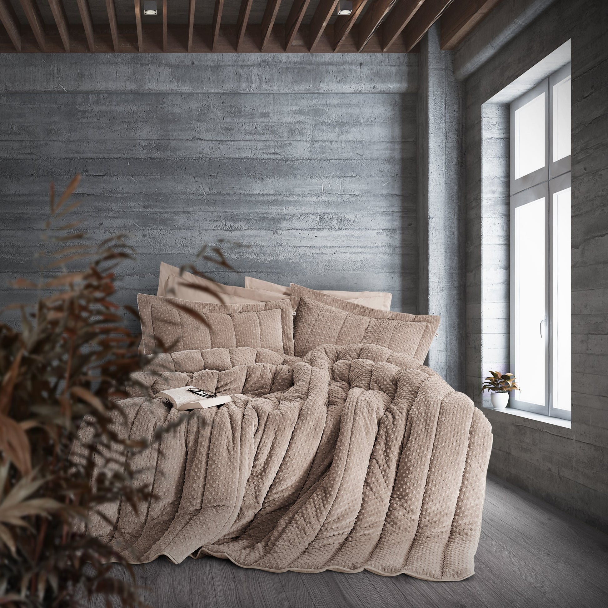 Comfortter Welsoft Yeni Nesil - Bej - Çift Kişilik Uyku Seti - Pasioni