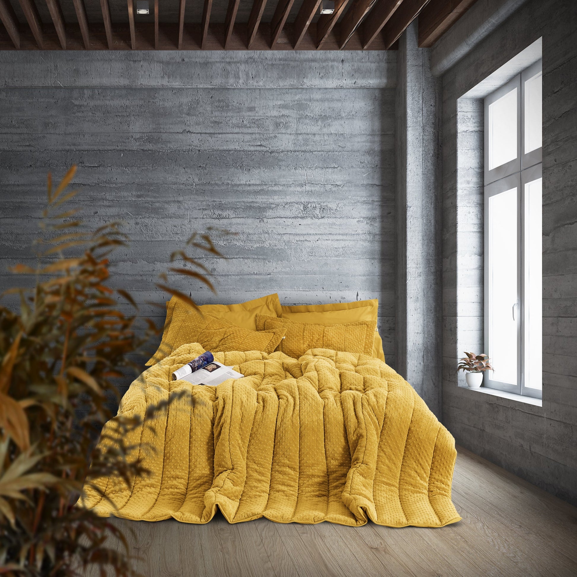 Comfortter Welsoft Yeni Nesil - Hardal - Çift Kişilik Uyku Seti - Pasioni