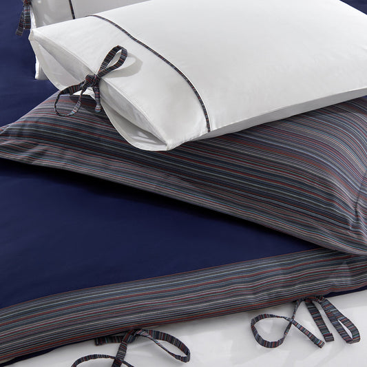 PASIONI ELBA LACİVERT ÇİFT KİŞİLİK SATEN NEVRESİM TAKIMI - Pasioni