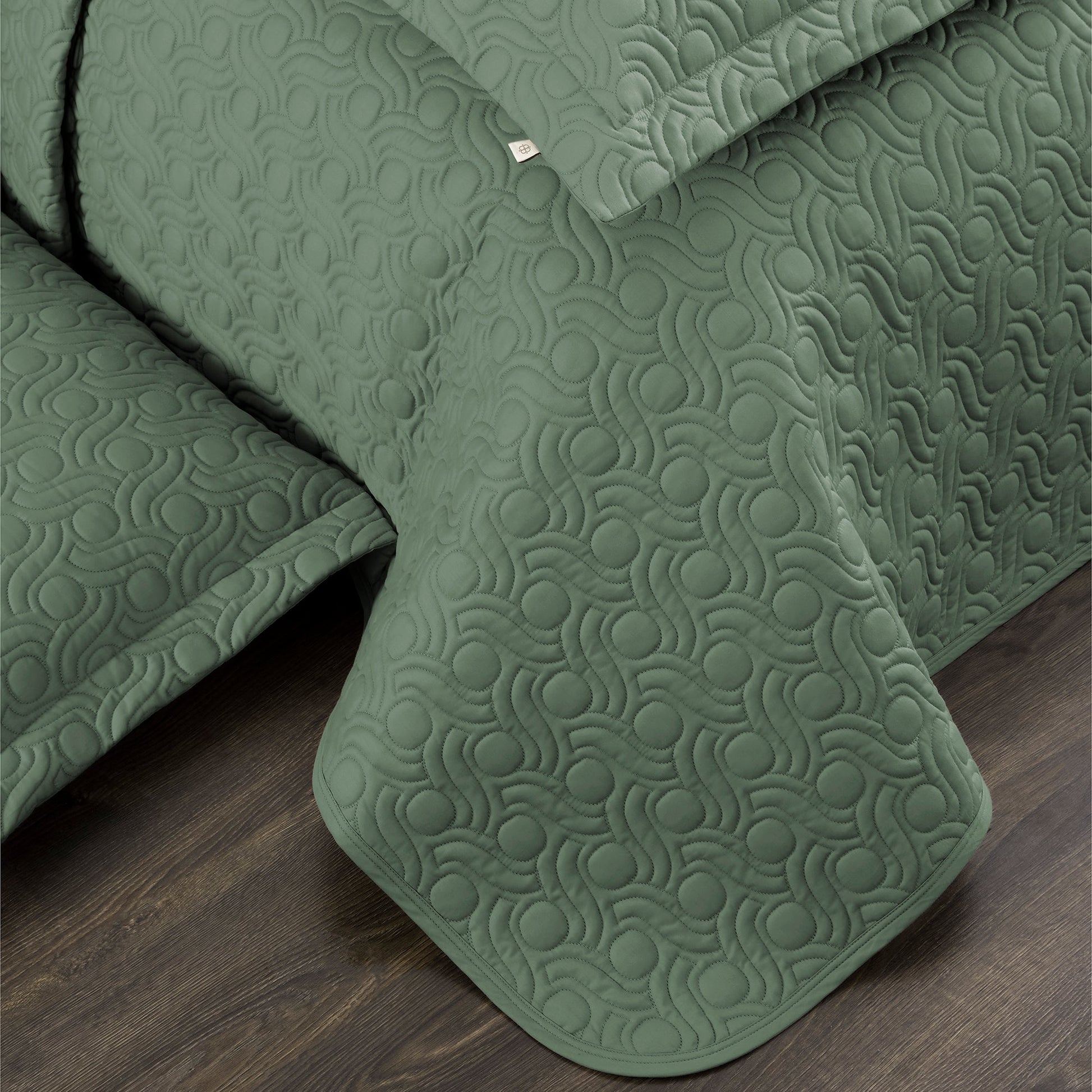 PASIONI PURO YEŞİL ÇİFT KİŞİLİK YATAK ÖRTÜSÜ SETİ - Pasioni