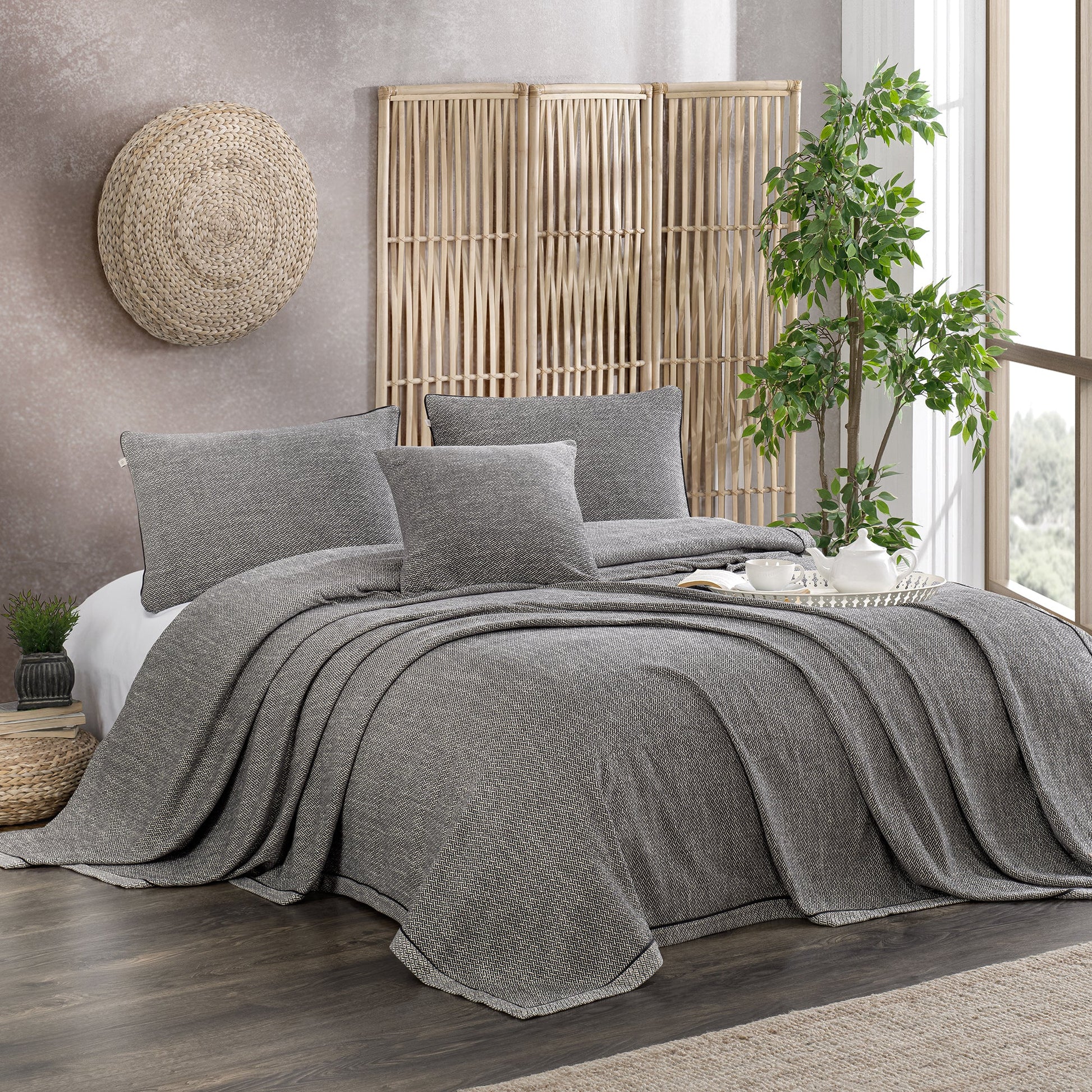 PASIONI REGALE PİKE TAKIMI ANTRASİT - Pasioni