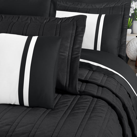 PASIONI - ROMEO - VELVET ANTRASİT ÇİFT KİŞİLİK YATAK ÖRTÜSÜ TAKIMI - Pasioni