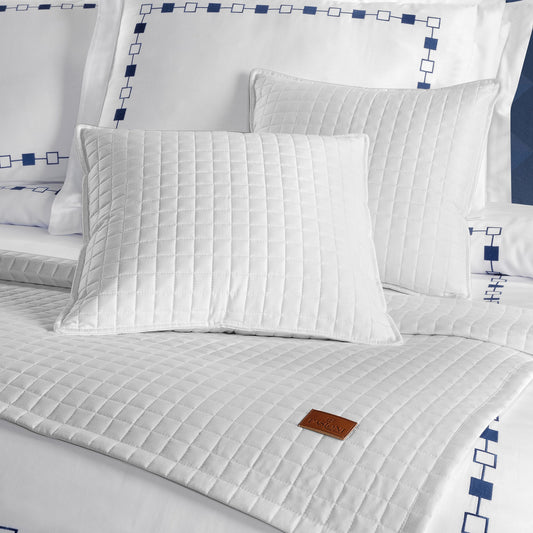 PASIONI - Saten - Elegante - Beyaz Çift Kişilik Yatak Runner Seti - Pasioni