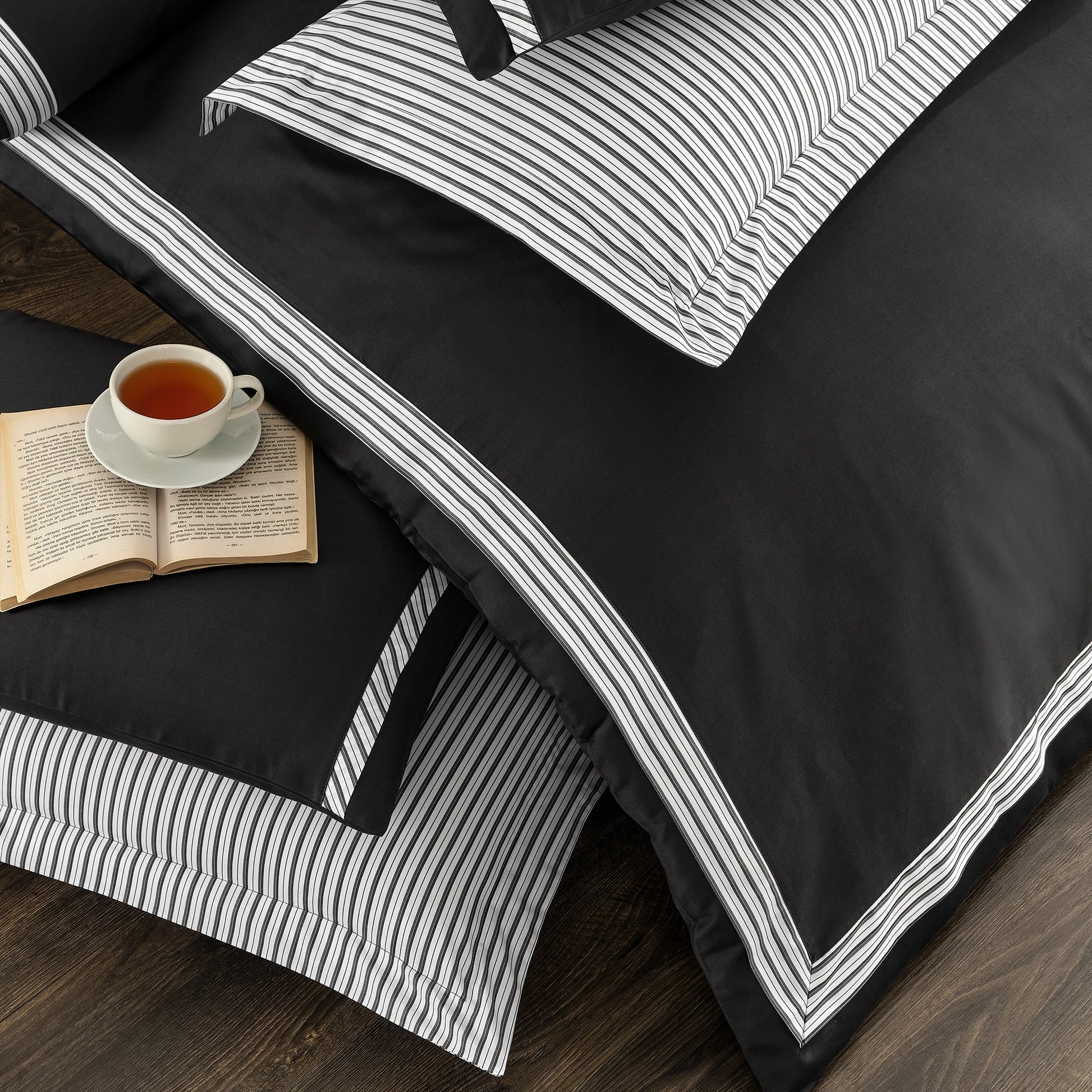 PASIONI SOGNO ANTRASİT MODELLİ ÇİFT KİŞİLİK NEVRESİM TAKIMI - Pasioni