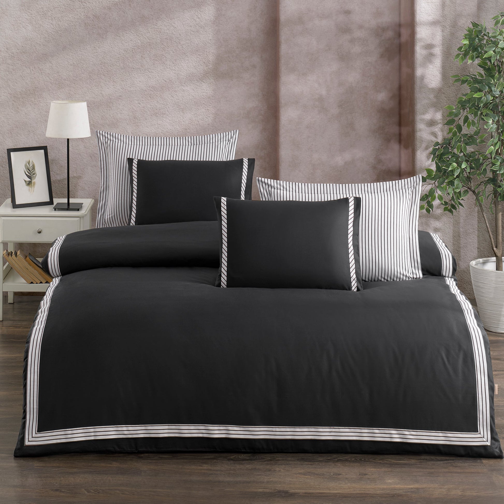 PASIONI SOGNO ANTRASİT MODELLİ ÇİFT KİŞİLİK NEVRESİM TAKIMI - Pasioni