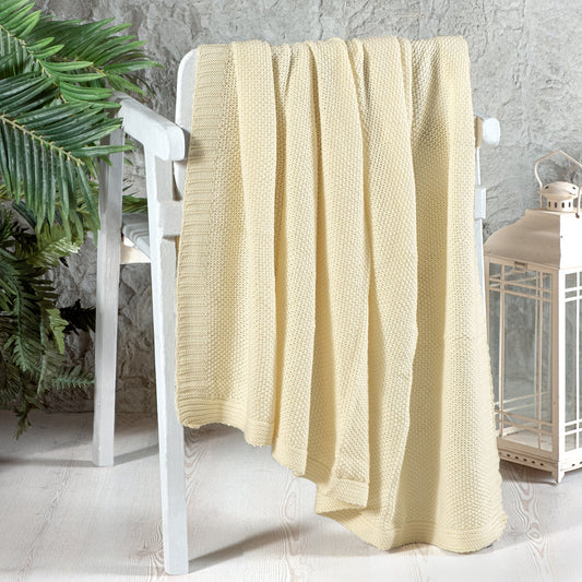 PASIONI - TV BATANİYESİ - THROW BATTANİYE - KREM 130X170 - Pasioni