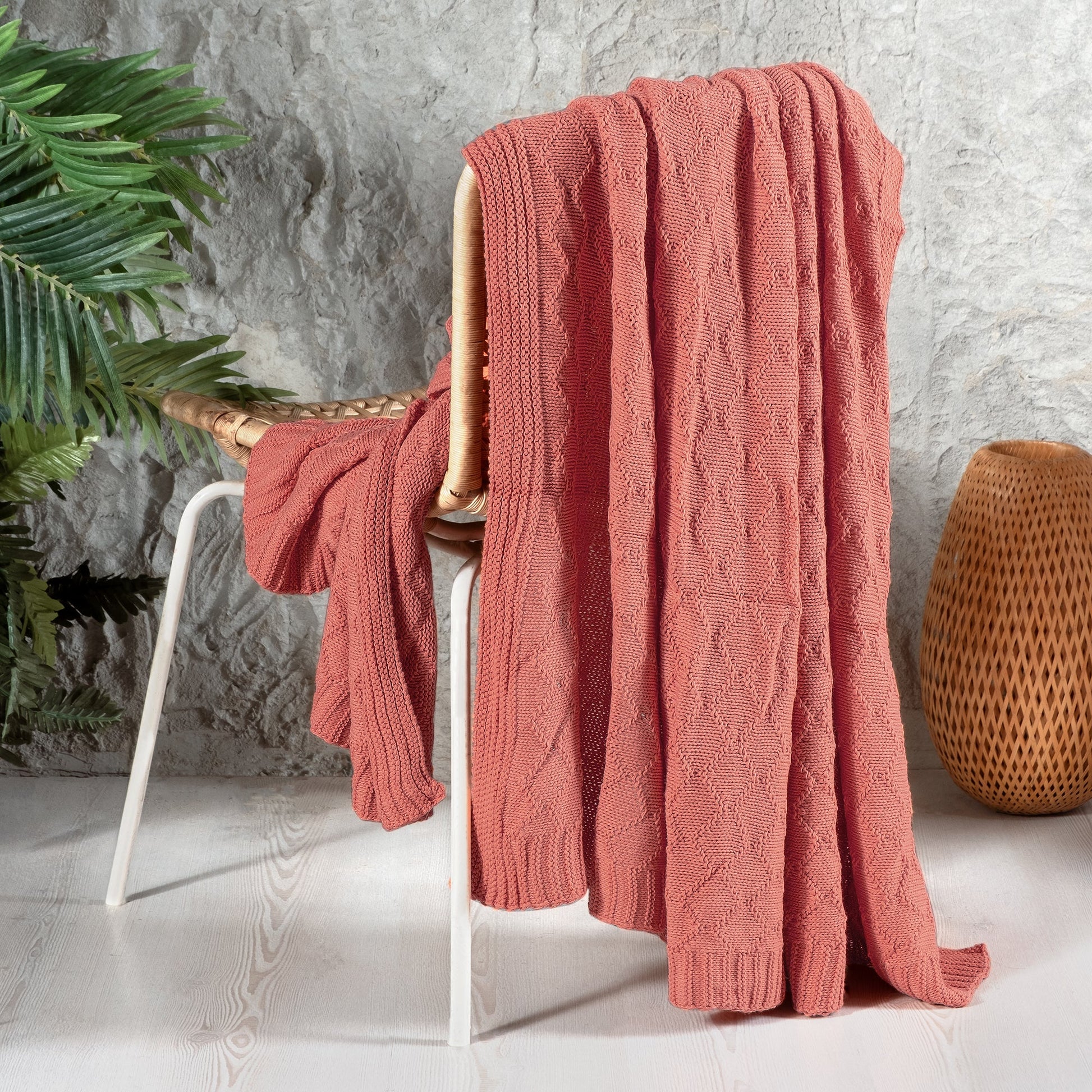 PASIONI - TV BATANİYESİ - THROW BATTANİYE - ŞAL - MERCAN 130X170 - Pasioni