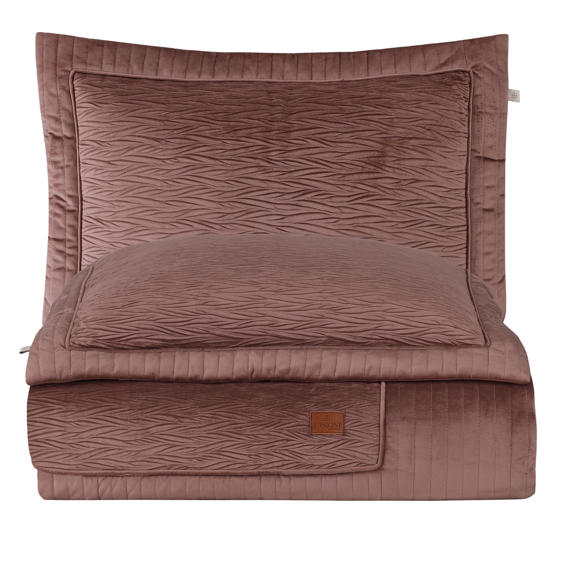PASIONI - Velvet - Reale - Velvet Tarçın Çift Kişilik Çeyiz Seti - Pasioni